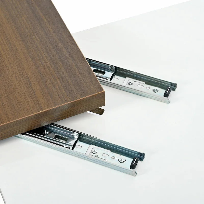 Modern Square Wood Coffee Table with Movable Top and 4 Hidden Storage Drawers