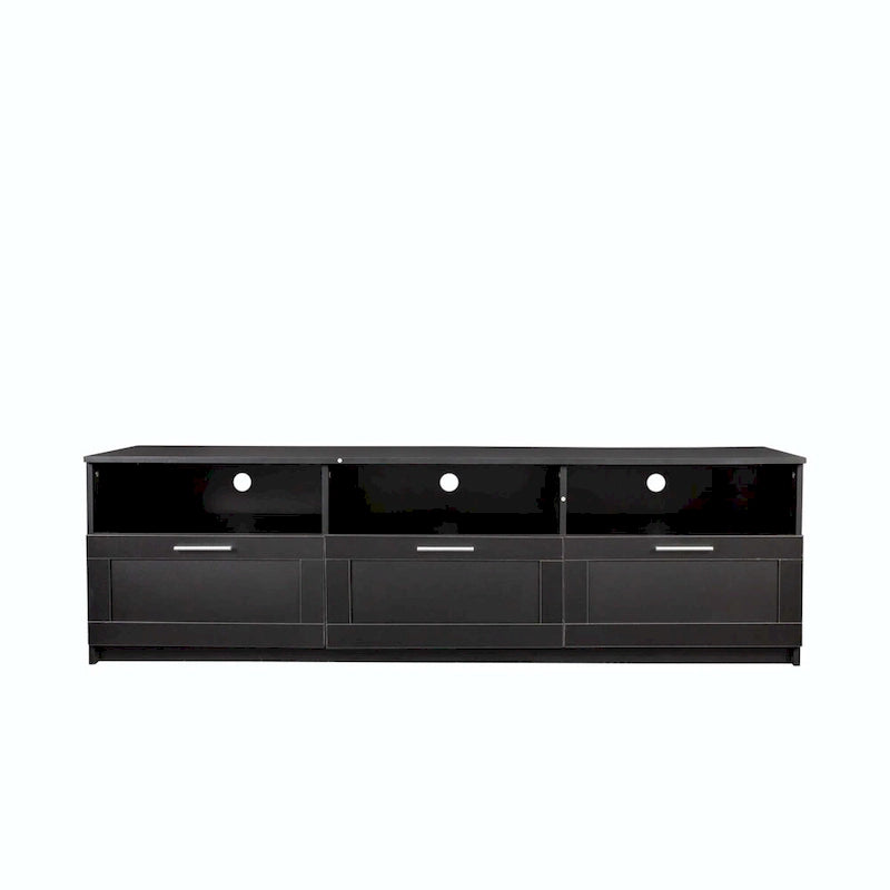 White modern minimalist TV cabinet 80 inch TV stand