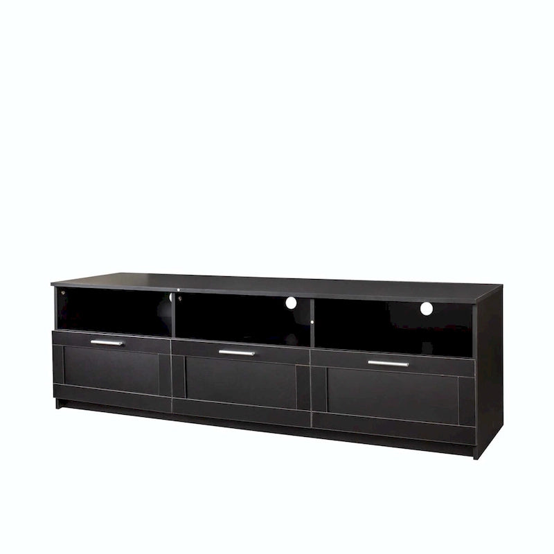 White modern minimalist TV cabinet 80 inch TV stand