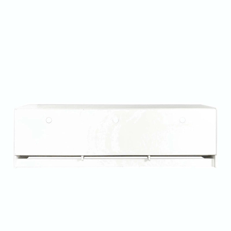 White modern minimalist TV cabinet 80 inch TV stand