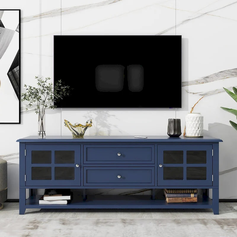 TV Stand for TVs up to 60,Entertainment Center with Multifunctional Storage Space,TV Cabinet with Modern Design,Media Console