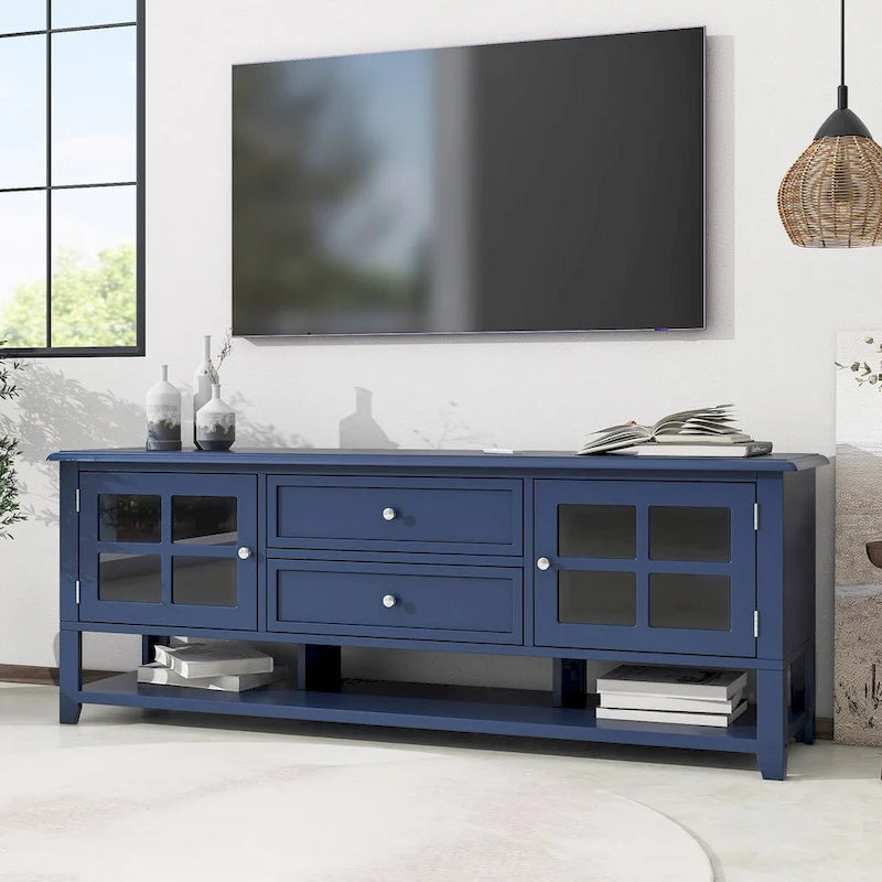 TV Stand for TVs up to 60,Entertainment Center with Multifunctional Storage Space,TV Cabinet with Modern Design,Media Console