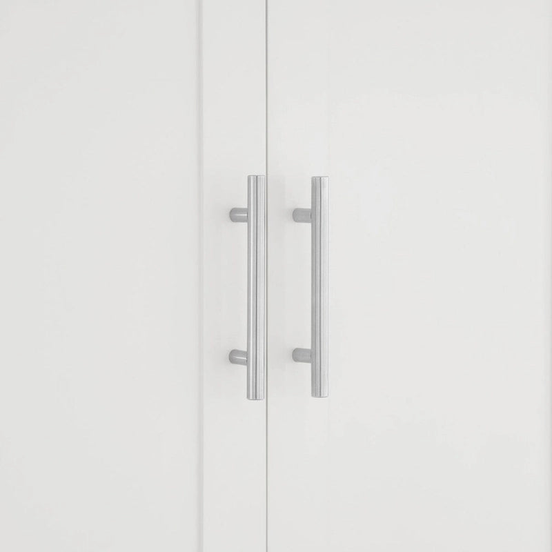 67 Tall MDF 4-door Bathroom Storage Cabinet with Adjustable Shelves - 28 X 67