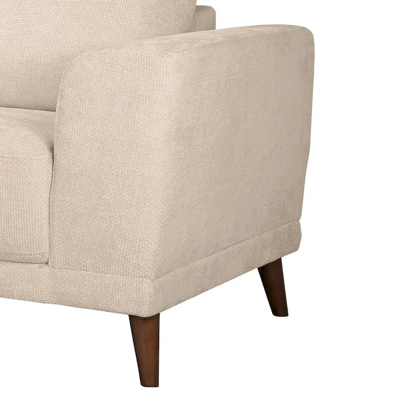 Cozy Nook Mid-Century Modern Performance Fabric Sectional Sofa