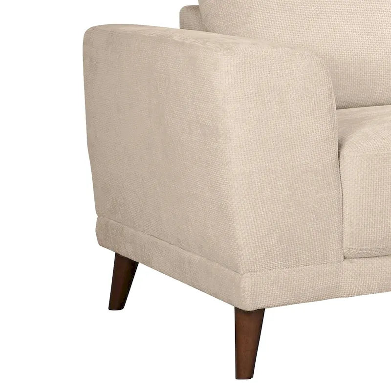 Cozy Nook Mid-Century Modern Performance Fabric Sectional Sofa