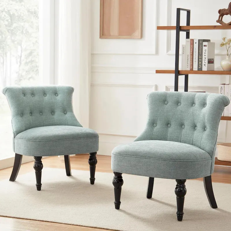 Living Room Armless Accent Comfy Chair
