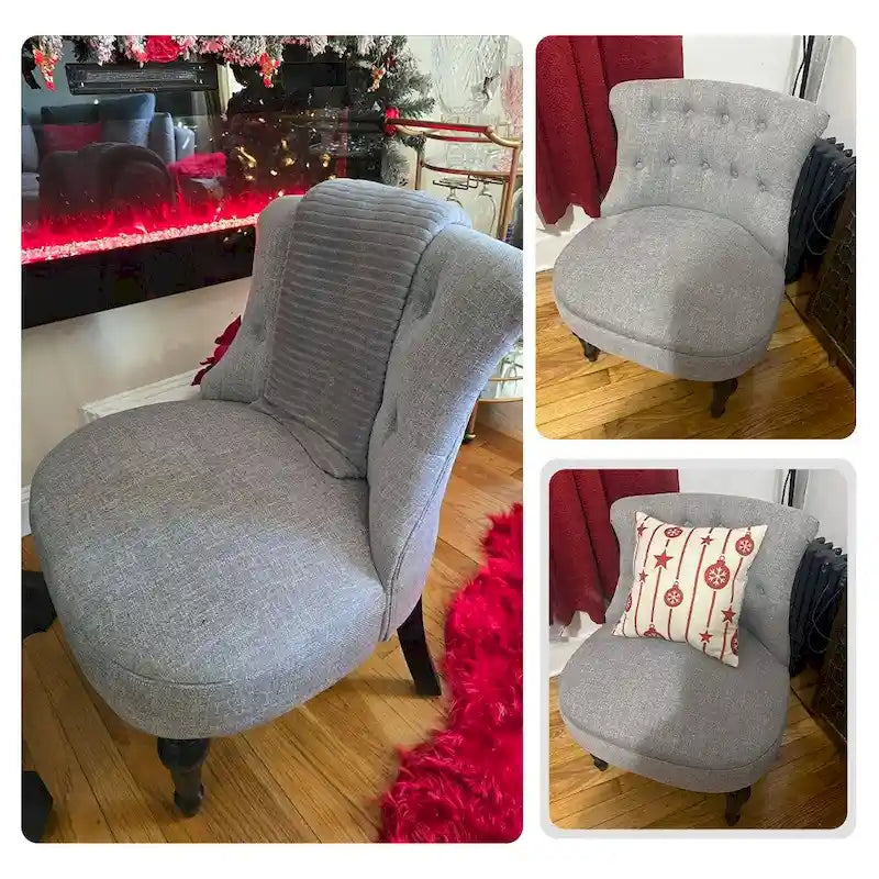 Living Room Armless Accent Comfy Chair