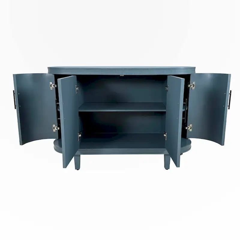 Modern 47.2-Inch Decorative Storage Cabinet with Adjustable Shelves