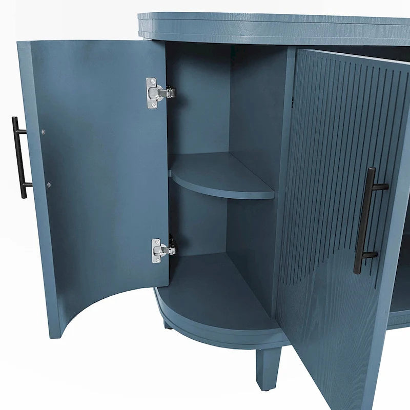 Modern 47.2-Inch Decorative Storage Cabinet with Adjustable Shelves