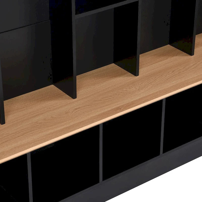 Wide Design Hall Tree with Storage Bench,Multifunctional Coat Rack with 8 Hooks for Entryways, Mudroom