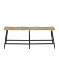 Metal Slim Home Bench - Brown - Roche River Decor
