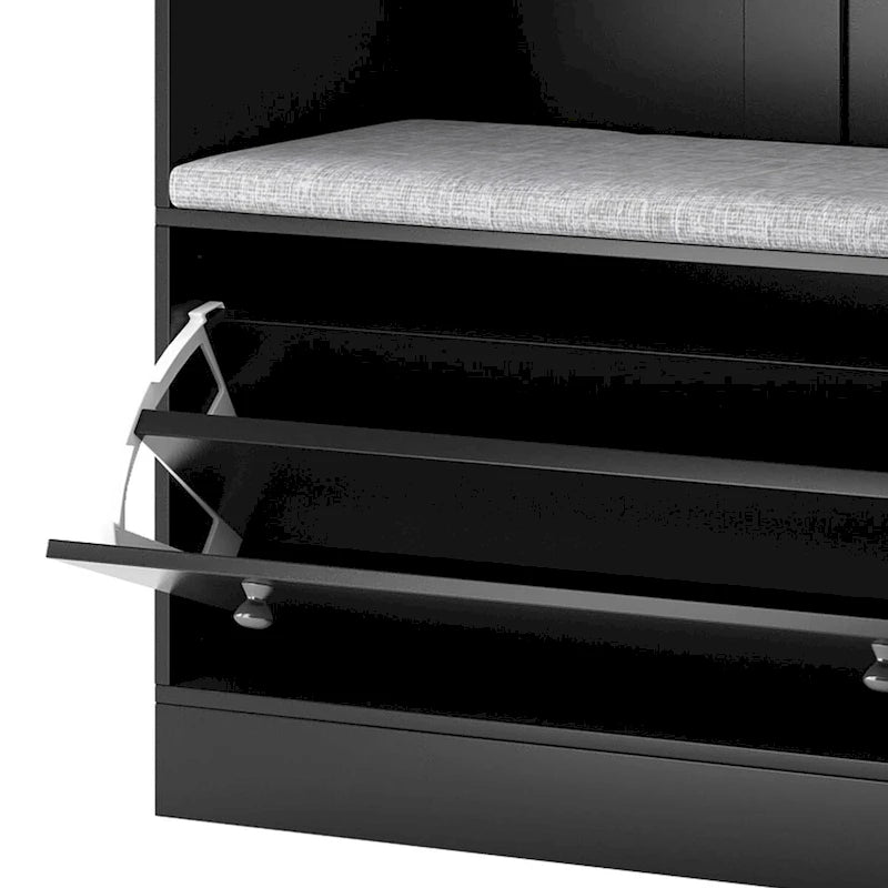 Merax 5-in-1 Entryway Hall Tree with Shoe Storage Bench