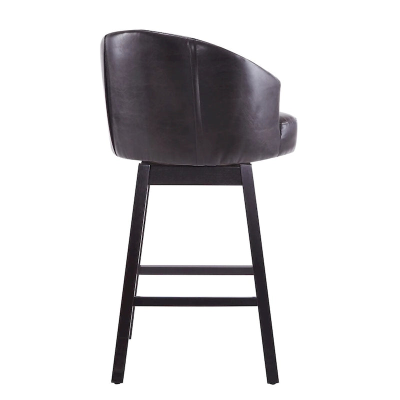 Moore Modern Rubberwood Swivel 33.25-Inch Barstool (set of 2) by Christopher Knight Home