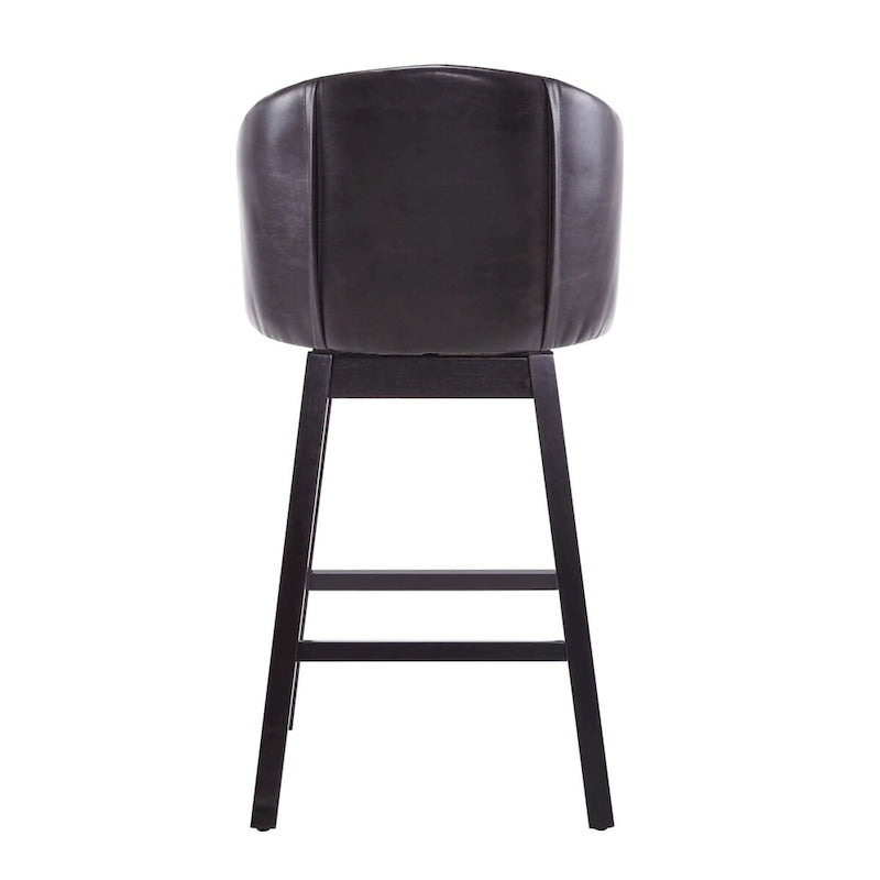 Moore Modern Rubberwood Swivel 33.25-Inch Barstool (set of 2) by Christopher Knight Home