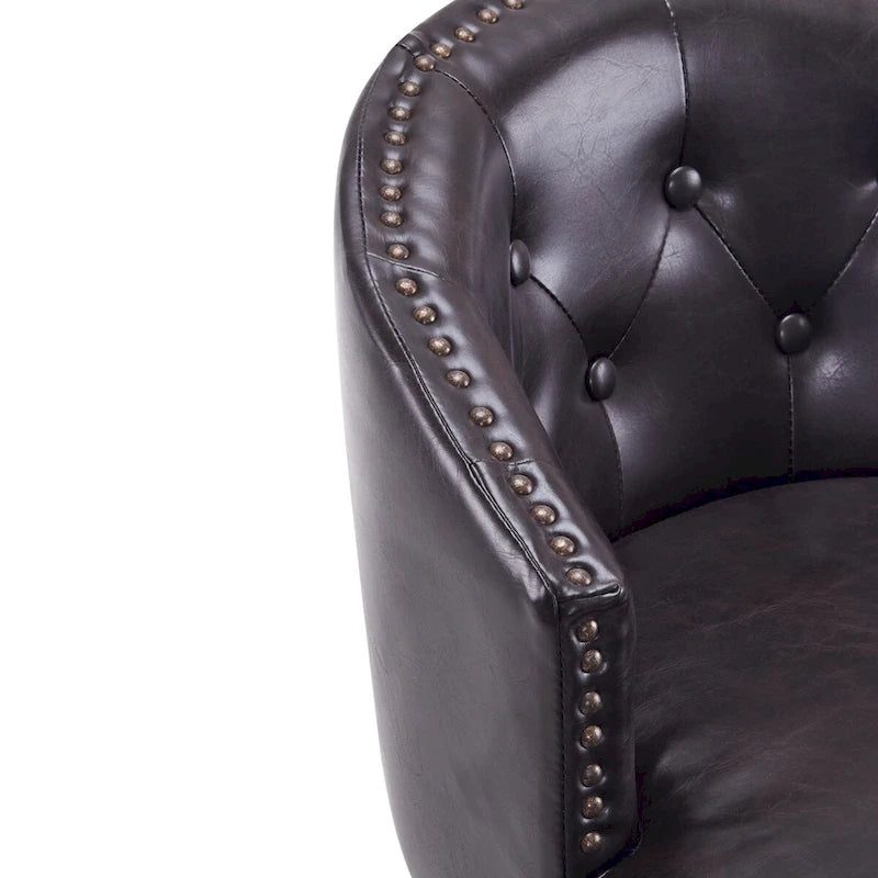 Moore Modern Rubberwood Swivel 33.25-Inch Barstool (set of 2) by Christopher Knight Home