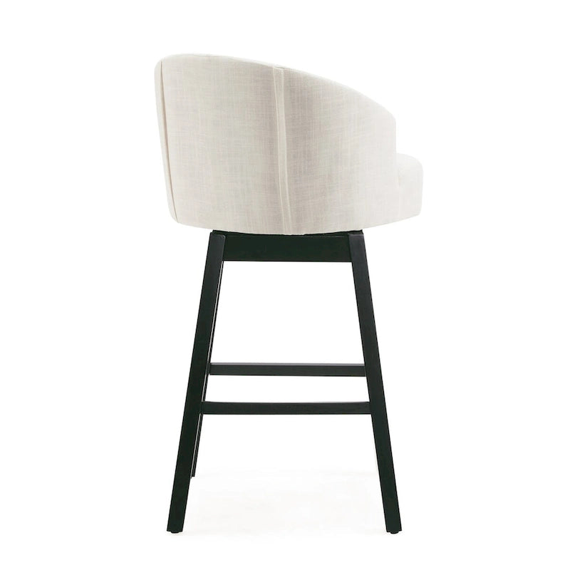 Moore Modern Rubberwood Swivel 33.25-Inch Barstool (set of 2) by Christopher Knight Home