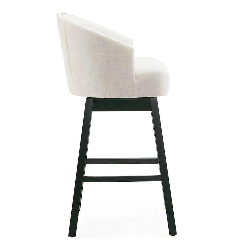 Moore Modern Rubberwood Swivel 33.25-Inch Barstool (set of 2) by Christopher Knight Home
