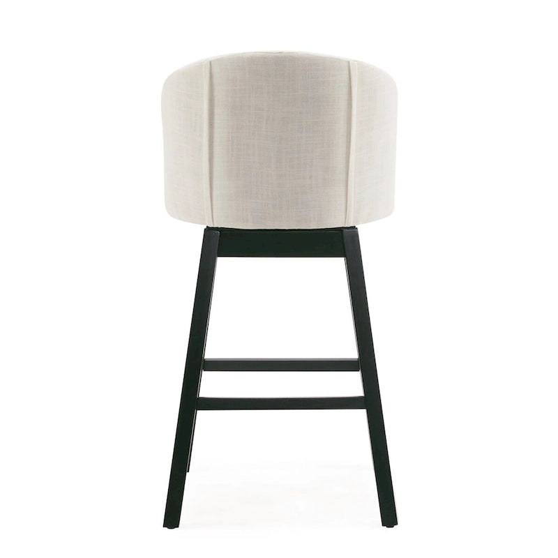 Moore Modern Rubberwood Swivel 33.25-Inch Barstool (set of 2) by Christopher Knight Home