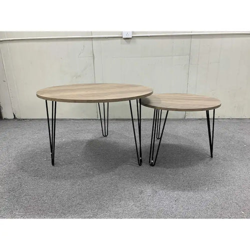 27.56 Round Nesting Coffee Table Set of 2